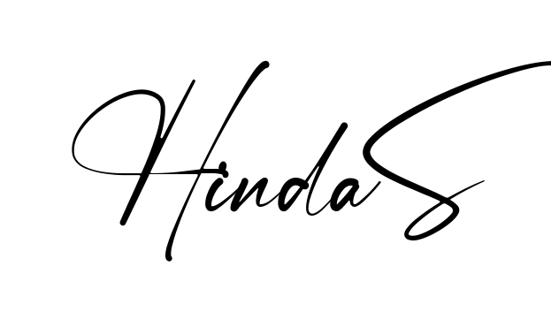 Hinda S easy name signature writing style