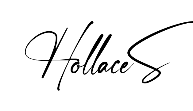 Hollace S easy name signature writing style