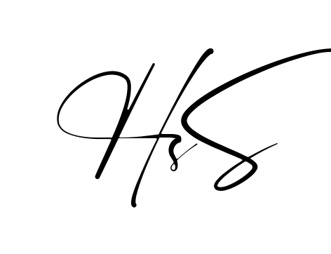 Hs S easy name signature writing style