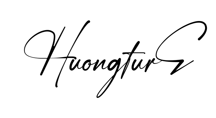 Huong Signature easy name signature writing style