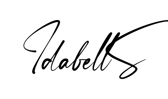Idabell S easy name signature writing style