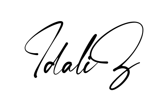 Idaliz easy name signature writing style