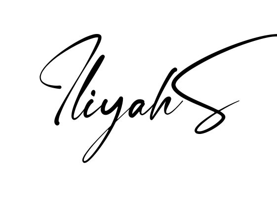 Iliyah S easy name signature writing style