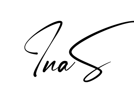 Ina S easy name signature writing style