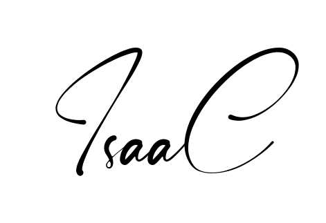 Handwritten-looking Isaac signature idea