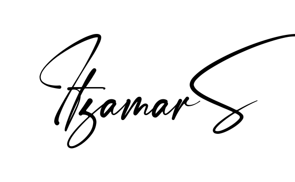 Itzamar S easy name signature writing style