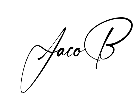 Handwritten-looking Jacob signature idea