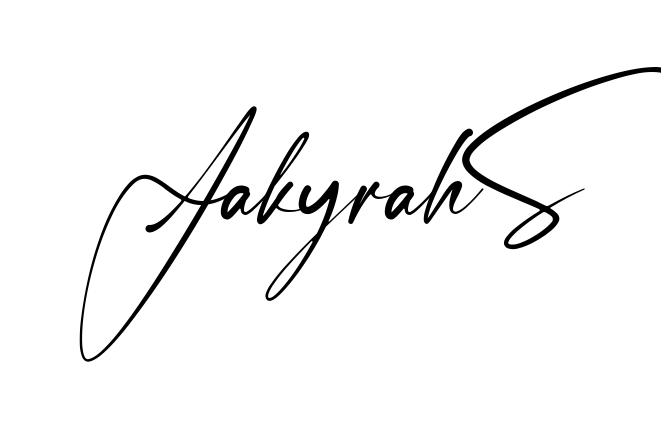 Jakyrah S easy name signature writing style