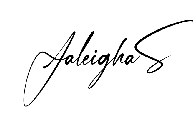 Jaleigha S easy name signature writing style