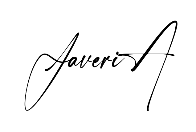 Handwritten-looking Javeria signature idea