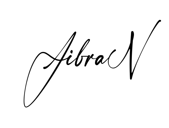 Handwritten-looking Jibran signature idea