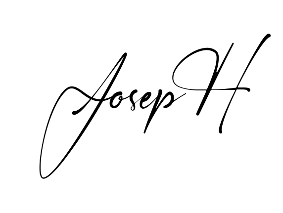 Handwritten-looking Joseph signature idea