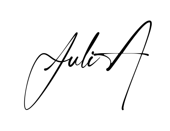 Handwritten-looking Julia signature idea