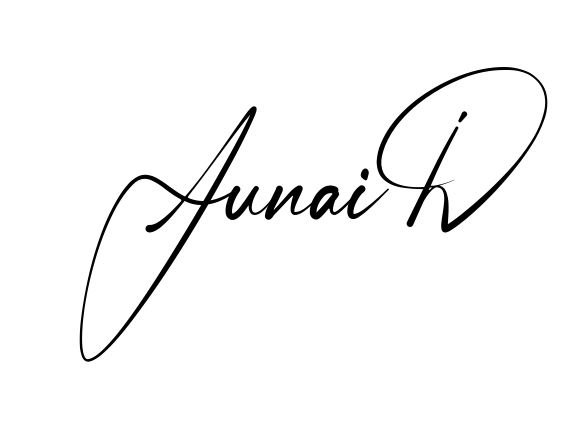 Handwritten-looking Junaid signature idea