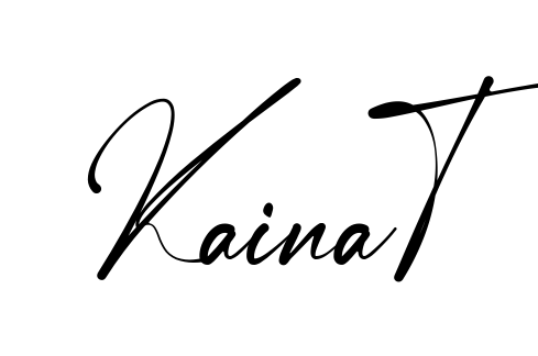 Handwritten-looking Kainat signature idea