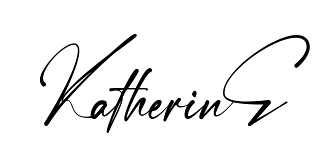 Handwritten-looking Katherine signature idea
