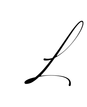 L easy name signature writing style