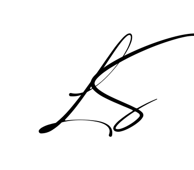 L S easy name signature writing style