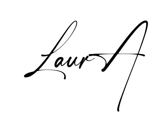 Handwritten-looking Laura signature idea