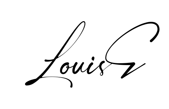Louise easy name signature writing style