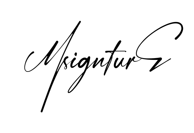 M Signature easy name signature writing style