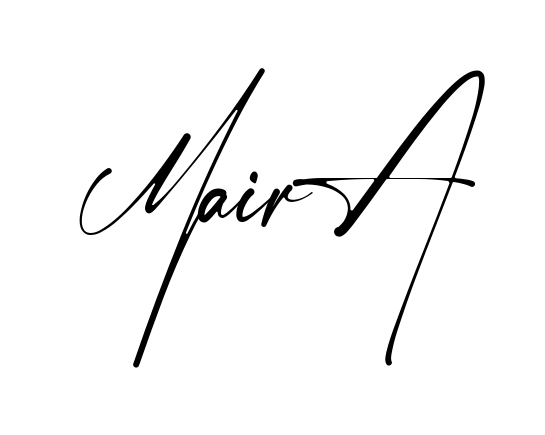 Handwritten-looking Maira signature idea