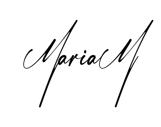 Handwritten-looking Mariam signature idea
