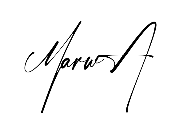 Handwritten-looking Marwa signature idea