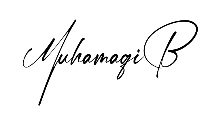 Handwritten-looking Muhammad Saqib signature idea