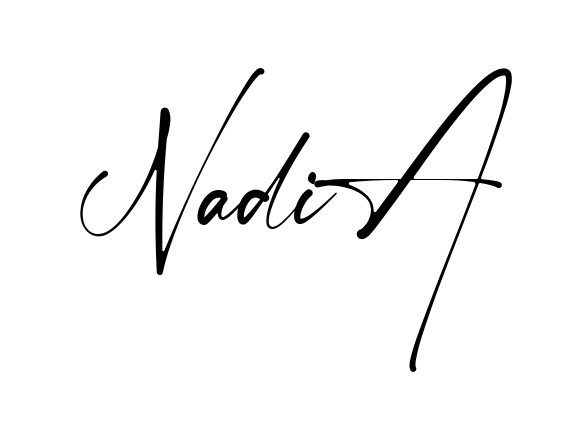 Handwritten-looking Nadia signature idea