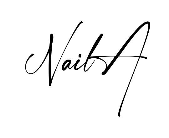 Handwritten-looking Naila signature idea