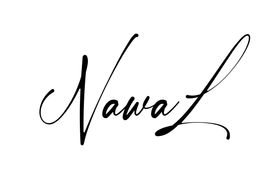 Handwritten-looking Nawal signature idea