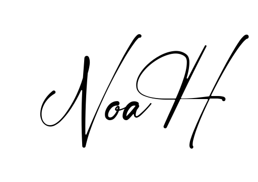 Handwritten-looking Noah signature idea
