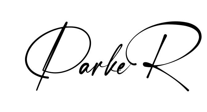 Handwritten-looking Parker signature idea