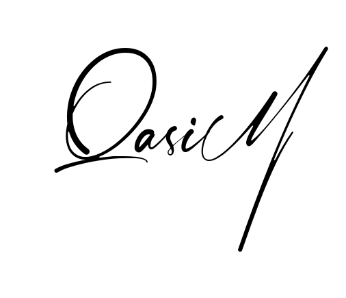 Handwritten-looking Qasim signature idea