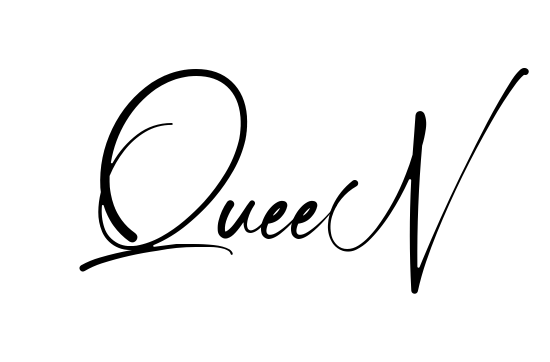Handwritten-looking Queen signature idea