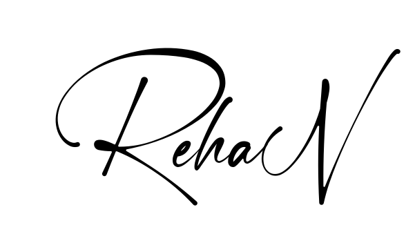 Handwritten-looking Rehan signature idea