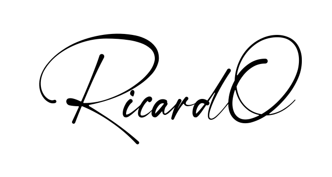 Handwritten-looking Ricardo signature idea