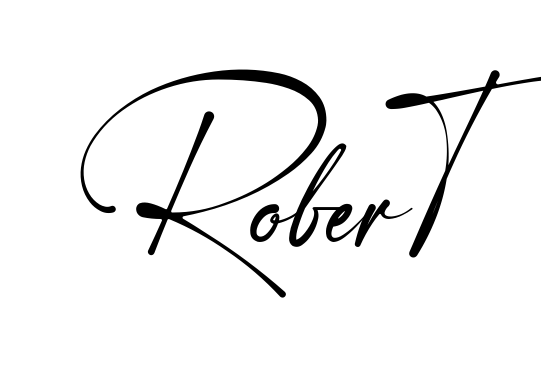 Handwritten-looking Robert signature idea