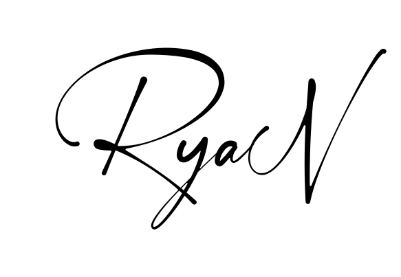 Handwritten-looking Ryan signature idea