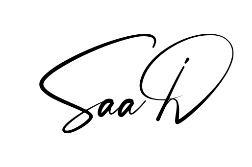 Handwritten-looking Saad signature idea