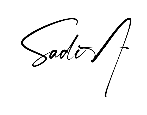 Handwritten-looking Sadia signature idea
