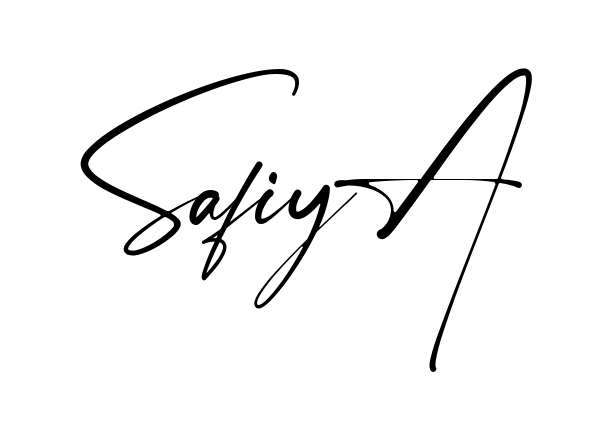 Handwritten-looking Safiya signature idea