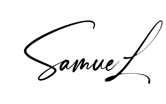 Handwritten-looking Samuel signature idea