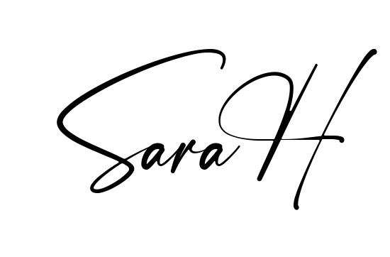 Handwritten-looking Sarah signature idea