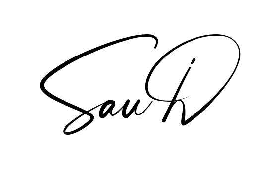 Handwritten-looking Saud signature idea