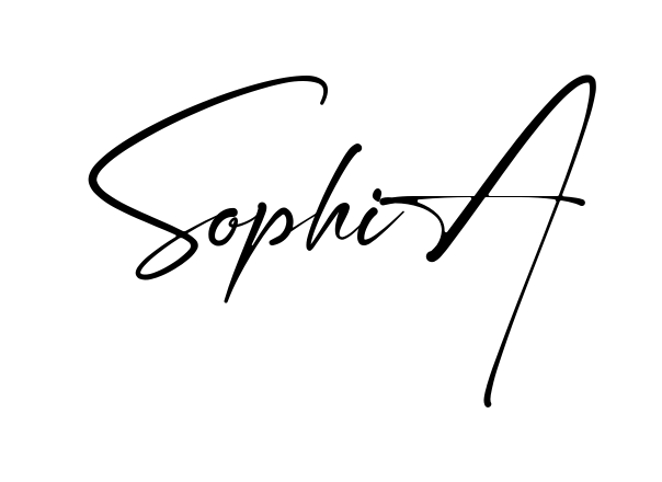Handwritten-looking Sophia signature idea