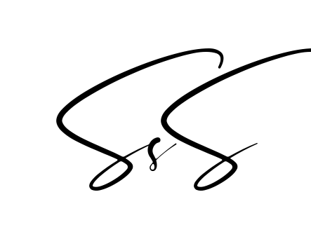 Ss S easy name signature writing style