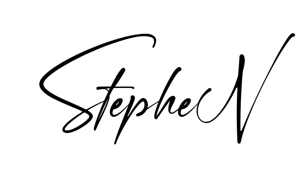 Handwritten-looking Stephen signature idea