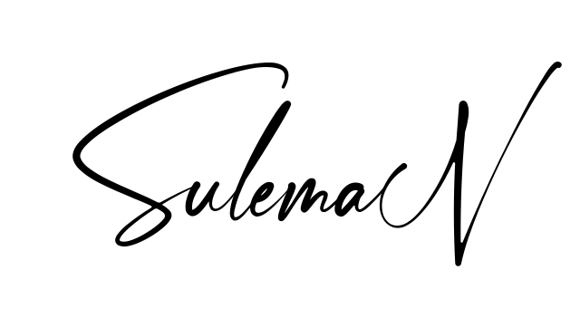 Handwritten-looking Suleman signature idea